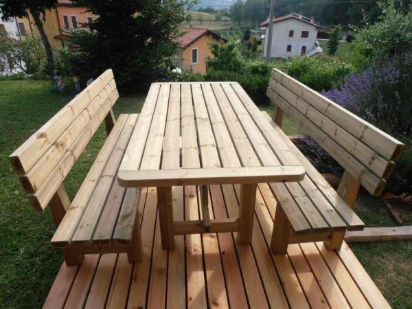 Kit tavoli e sedie in legno da giardino | Romax Vicenza